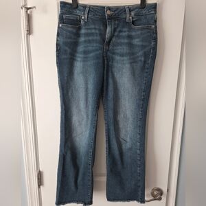 NYDJ Fringe Ankle Jeans